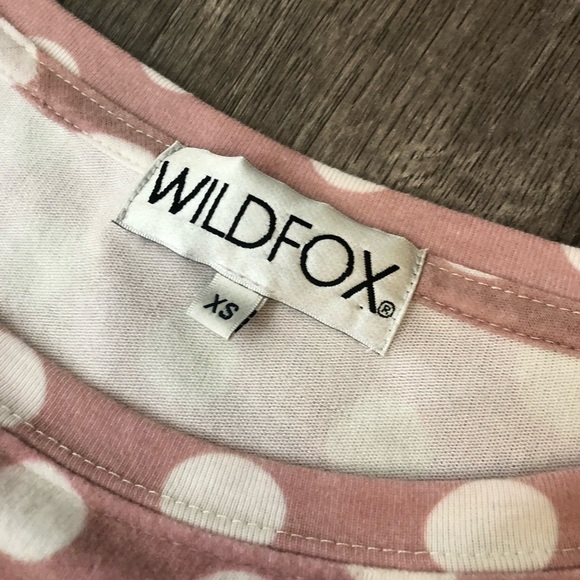 Wildfox pink & white polka dot sweater xs - Picture 3 of 6